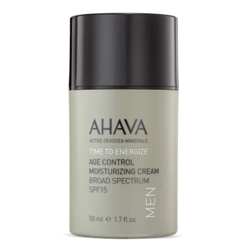 AHAVA TIME TO ENERGIZE AGE CONTROL MEN DRĖKINAMASIS VEIDO KREMAS VYRAMS SPF15, 50 ML