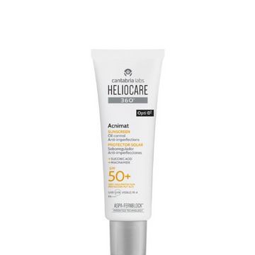 HELIOCARE 360 ACNIMAT RIEBIAI IR Į AKNĘ LINKUSIAI ODAI SPF 50+, 50 ML
