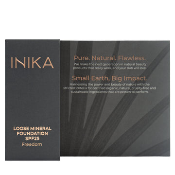 INIKA ORGANIC BIRI MINERALINĖ PUDRA SPF 25 - Freedom, 0.7 g