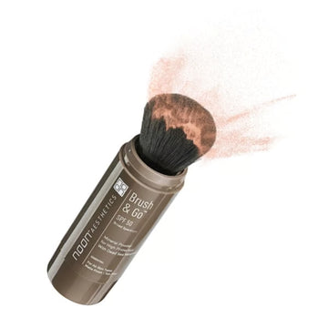 Noon brush& and go mineral sun protection powder spf 50 (riebiai/probleminei odai)(šviesaus atsaplvio), 5 gr x 2 (10 g)